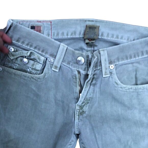 Vintage True Religion Jeans Size 31 RICKY Green - Picture 5 of 11